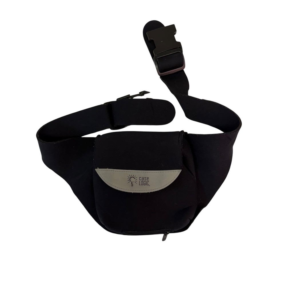 Case Logic Vintage Portable CD Player Waist Bag Black‎ Neoprene Discman Pouch